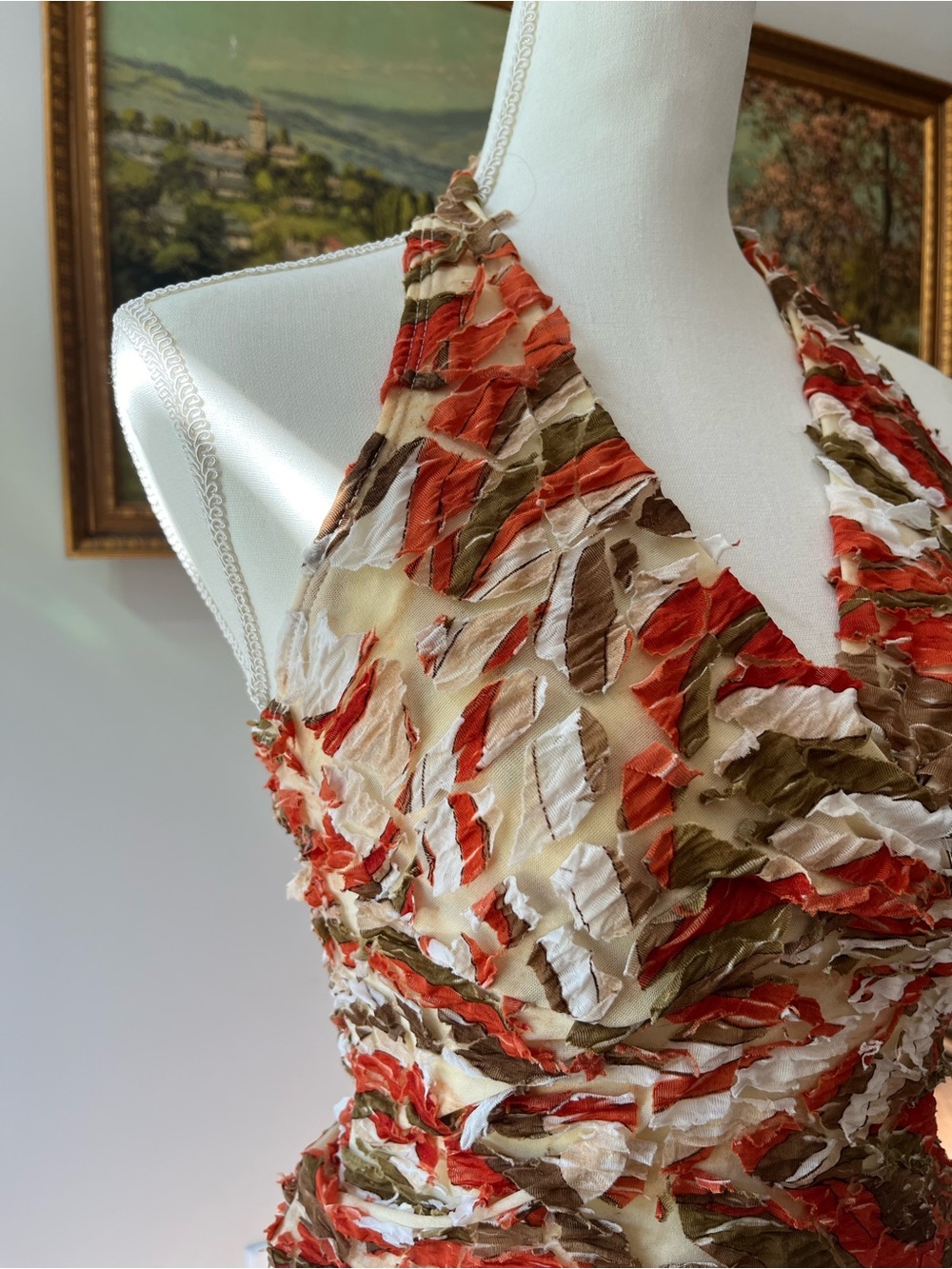 Vintage Halter Ruffled Tank - Picture 3 of 4